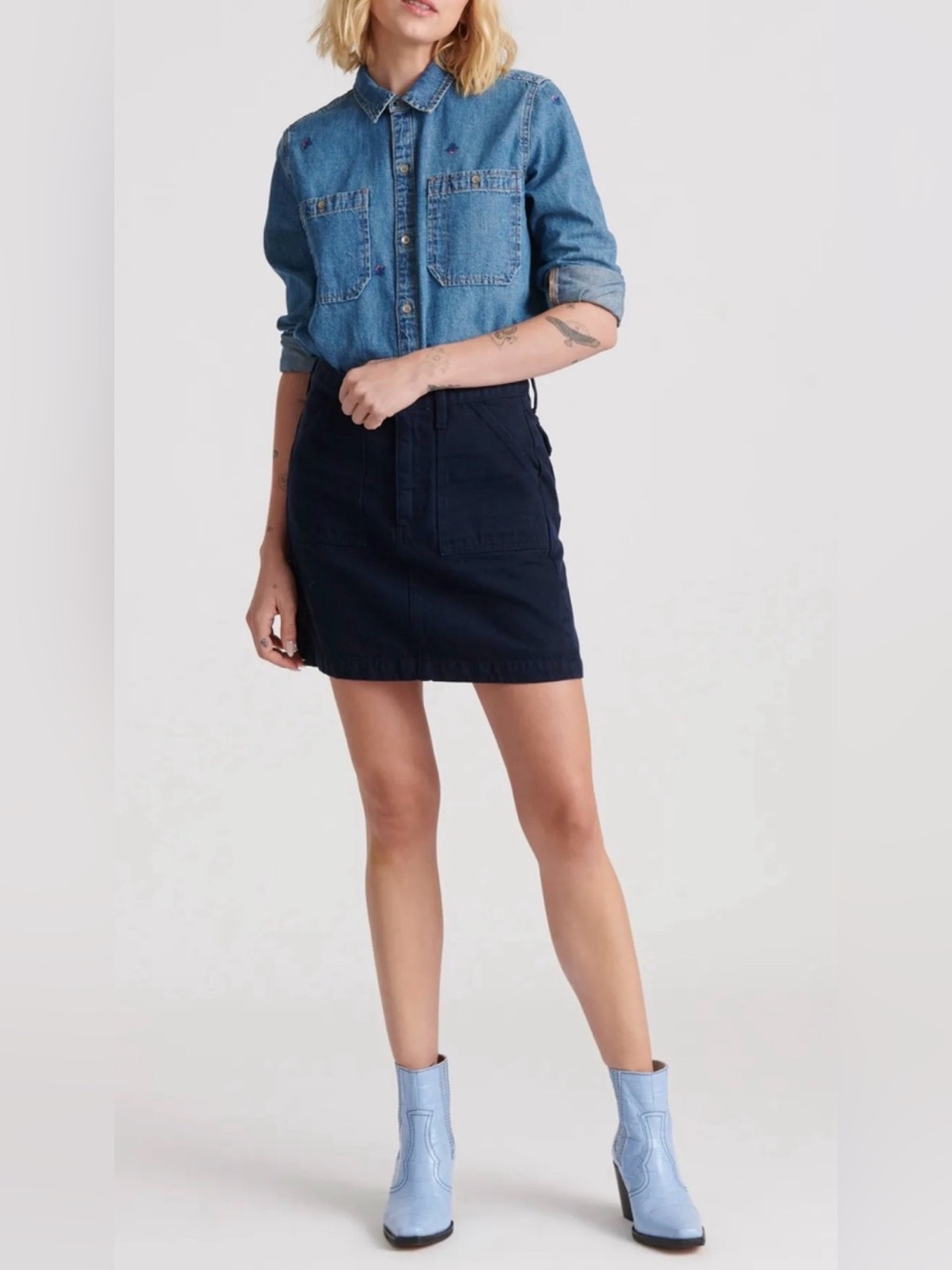 Lucky Brand Mini Utility Skirt